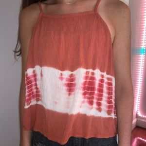 Peach Tie Die Swing Tank